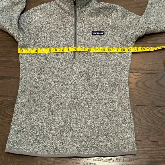 Patagonia Woman’s Better Sweater Gray Birch l 1/4 Zip Fleece Pullover Size XS - Picture 6 of 7